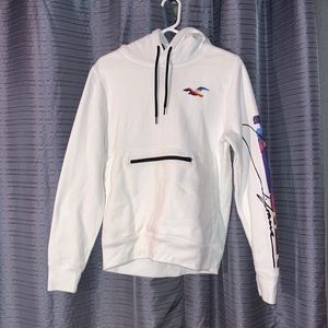 Hollister white small hoodie
